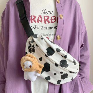 Cow Print Sling Bag / Bag Charm / Set