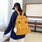 Buckled Top Handle Backpack