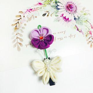 Butterfly & Flower Hair Clip