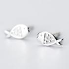 S925 Sterling Silver Fish Stud Earring
