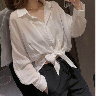 Tied Chiffon Shirt
