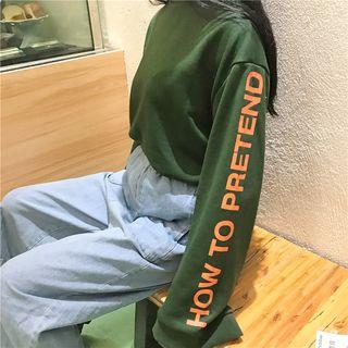 High Neck Lettering Top
