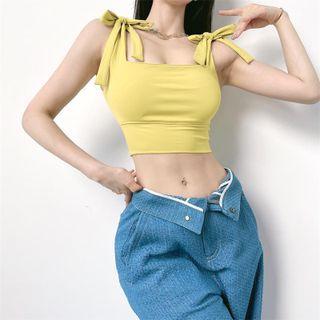 Quick-dry Ribbon-strap Sports Tank Top