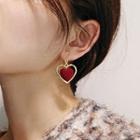 Velvet Heart Earring / Clip-on Earring