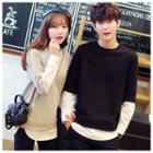 Couple Matching Panel Pullover