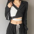Asymmetrical Cropped Blazer