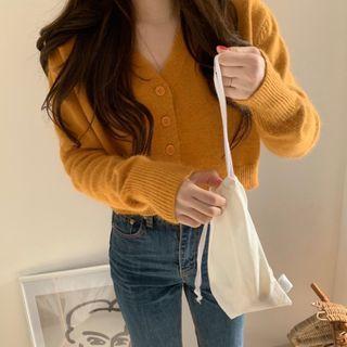 Cropped Cardigan Tangerine - M