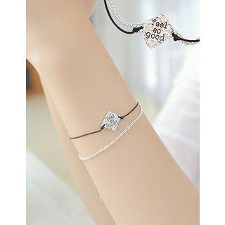 Lettering Layered Bracelet