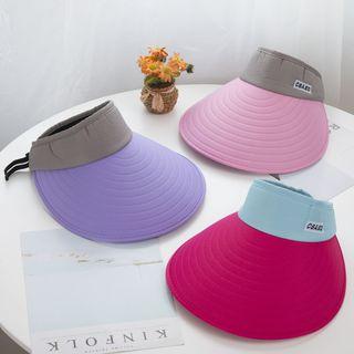 Color Panel Wide Brim Sun Visor