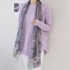 Pattern Silk Scarf