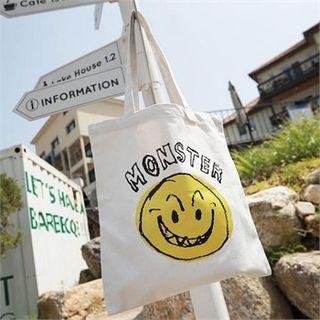 Emoji Canvas Shopper Bag