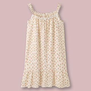 Spaghetti-strap Floral Print Sleep Dress