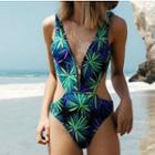 Tropical Print Swimsuit