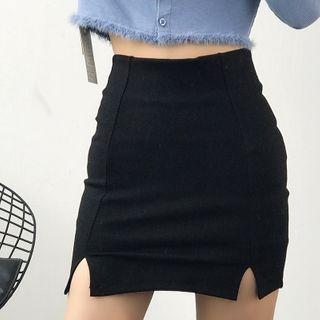 Plain Mini Fitted Skort