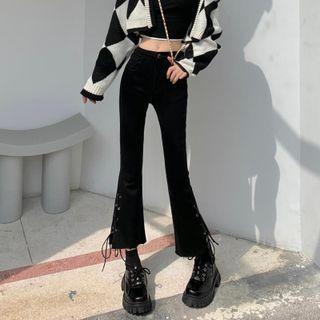 Low-rise Strappy Jeans
