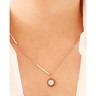 Double-side Pendant Bar Chain Necklace