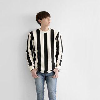 Vertical-stripe Pullover