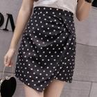 Dotted Wrap Skirt