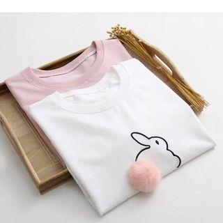 Bunny Embroidered Pullover
