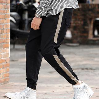 Striped Chino Harem Pants