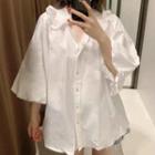 3/4-sleeve Loose Fit Blouse