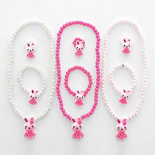 Set: Rabbit Ring / Bracelet / Necklace