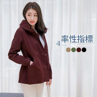 Washed Military Trench Coat
