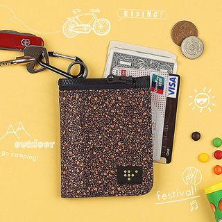 Zipped Patterned Wallet
