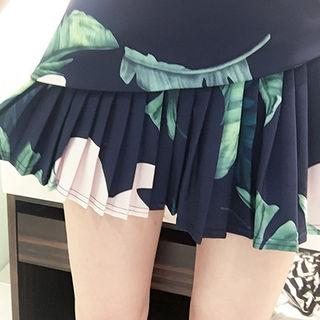 Sleeveless Patterned A-line Minidress