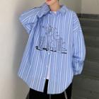Print Striped Shirt