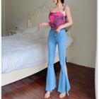 Cropped Camisole Top / Boot Cut Jeans