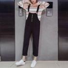 Color Block Knit Top / Jumper Pants / Set