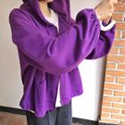 Over-fit Balloon-sleeve Hoodie