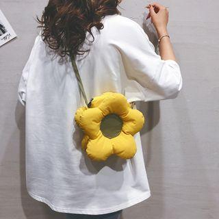 Two-tone Flower Crossbody Bag
