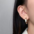 Alloy Hoop Earring 1 Pair - 14k Gold - Gold - One Size