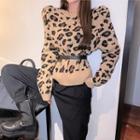 Leopard Print Sweater / Cargo Pants