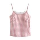 Gingham Ruffle Camisole Top