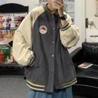 Mountain Embroidered Bomber Jacket