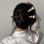 Faux Pearl / Alloy Disc Hair Stick (various Designs)