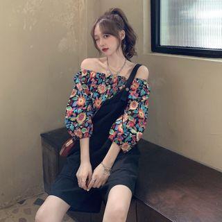 Puff-sleeve Floral Top / Jumper Shorts / Jumper Pants