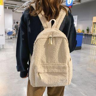 Faux Shearling Backpack