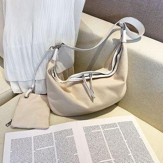 Set: Canvas Crossbody Bag + Pouch