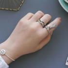 925 Sterling Silver Tassel Open Ring Silver - One Size