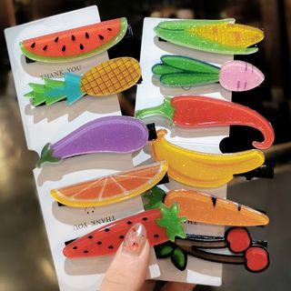 Set: Fruit / Vegetable Hair Clip