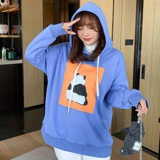 Panda Print Hooded Sweatshirt