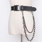 Chained Genuine Leather Belt