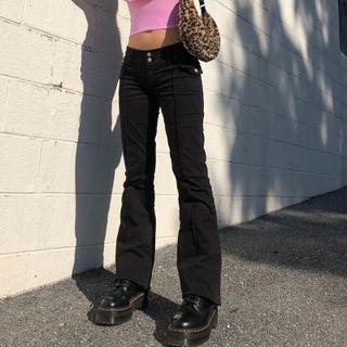Seam Trim Boot-cut Pants