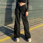 Low Waist Straight-fit Cargo Pants