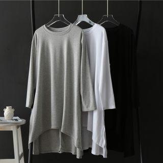 Long-sleeve Asymmetrical Oversize Top