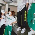 Short-sleeve Letter T-shirt & Jogger Pants Set